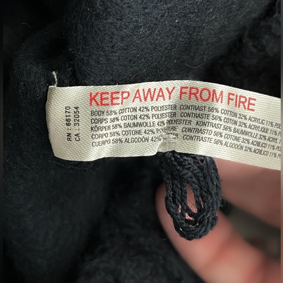 Anthropologie Daily Practice Black Cable-Knit Sweater XL NWT - Picture 10 of 11